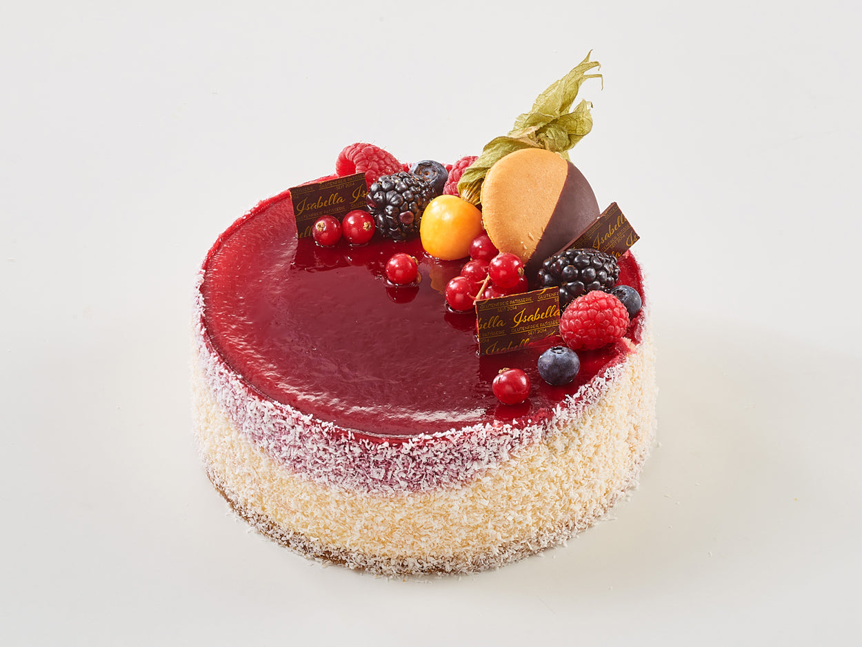 Himbeer White Chocolate Cheesecake - glutenfreie Torte