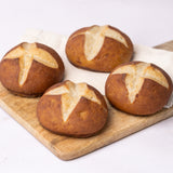 4 Glutenfreie Laugenbrötchen – vegane Bio-Brötchen