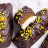 Pistazien-Marzipan Short Bread - glutenfreies, veganes Gebäck