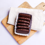 Lebkuchen / Printen in Schokolade - glutenfreie, vegane Printen