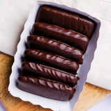 Lebkuchen / Printen in Schokolade - glutenfreie, vegane Printen