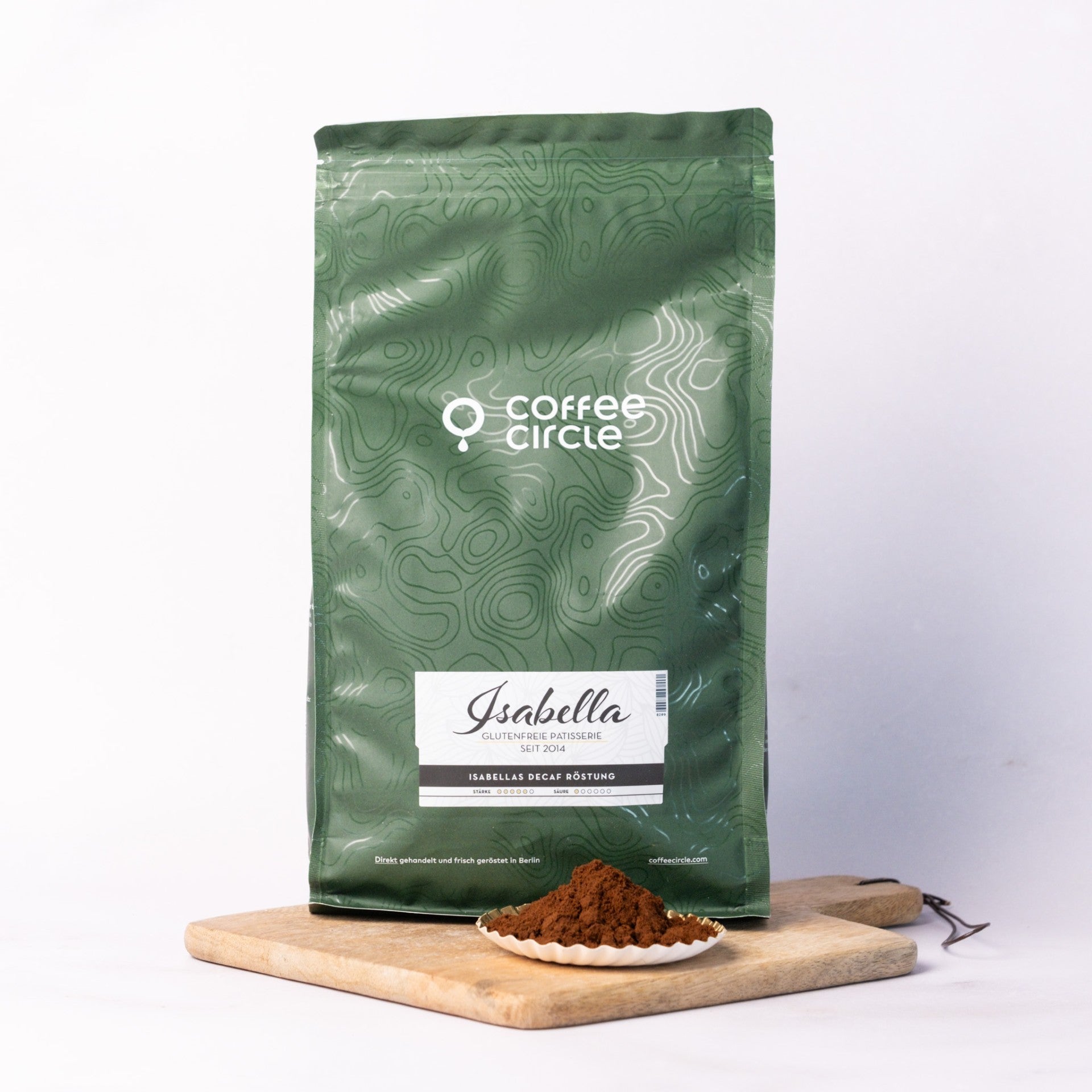 Isabellas Decaf Röstung – entkoffeinierter Bio-Kaffee gemahlen mit vollmundigem Aroma, koffeinfrei & aromatisch.