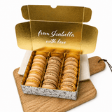 Macaron Nuss & Caramel Box – 12 glutenfreie Macarons