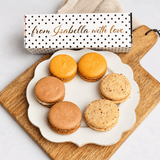Nuss & Karamell Box – 6 glutenfreie Macarons