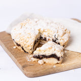 Pflaumen Crumble - glutenfreier, veganer Kuchen