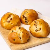 4 Glutenfreie Rosinen-Quark-Brötchen – hefefreie süße Frühstücksbrötchen