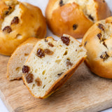 2 Rosinen-Quark-Brötchen - glutenfreie süße Backwaren