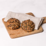 zwei glutenfreie Bio Körnerbrötchen, glutenfreie vegane helle Brötchen, Isabella Glutenfreie Patisserie