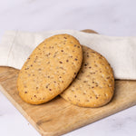 glutenfreie Leinsamen-Panini, glutenfreie vegane helle Brötchen, Isabella Glutenfreie Patisserie, Foto 1