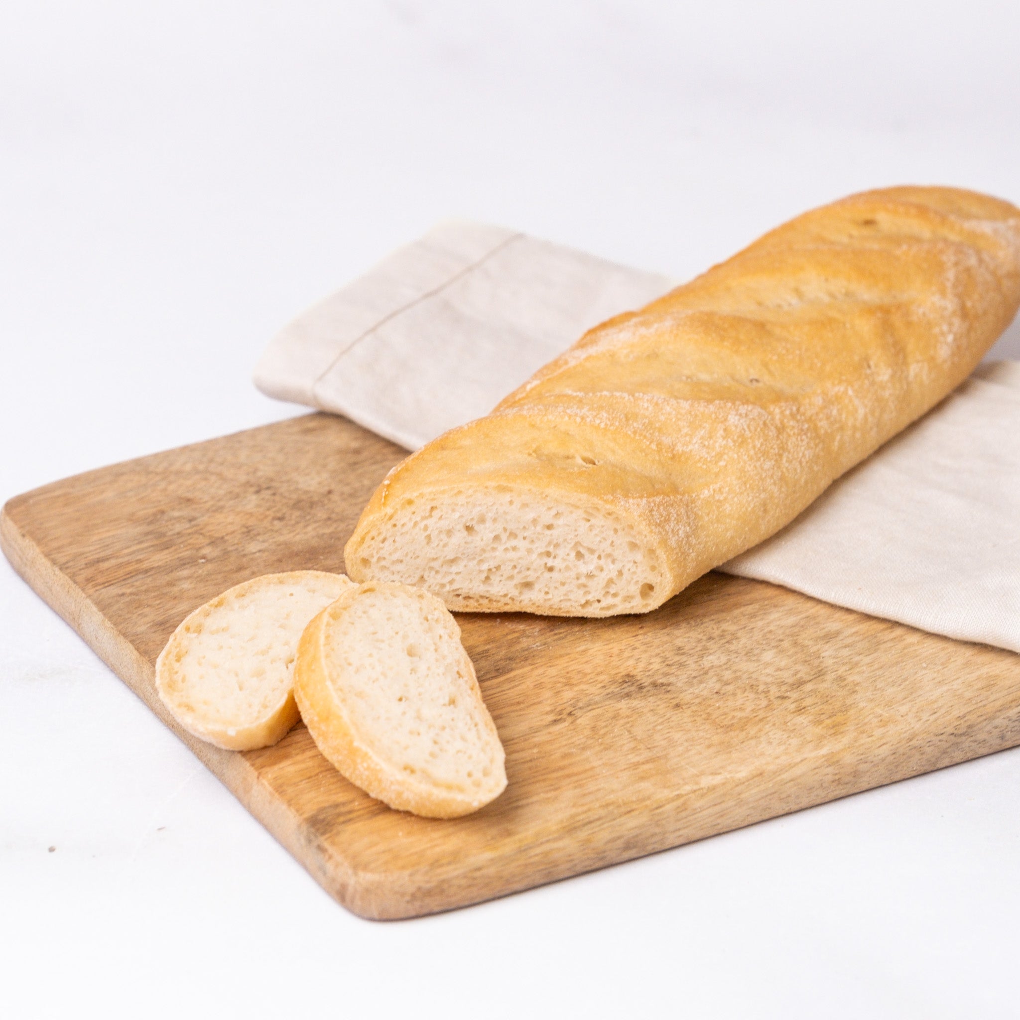 glutenfreies Helles Bio Bauernbaguette, glutenfreies veganes Brot, Isabella Glutenfreie Patisserie