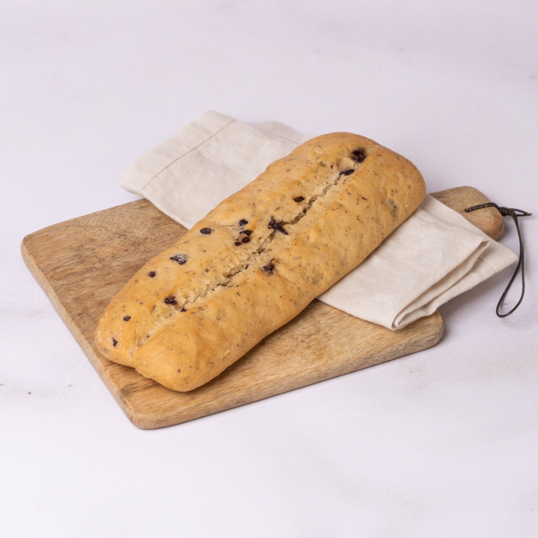 glutenfreies Bio Oliven-Ciabatta, glutenfreies veganes Brot, Isabella Glutenfreie Patisserie, Foto 4