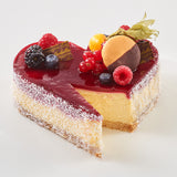 Himbeer White Chocolate Cheesecake - glutenfreie Torte