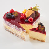 Himbeer White Chocolate Cheesecake - glutenfreie Torte