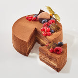 Schokomousse Torte mit Crème Brûlée - glutenfreie Torte